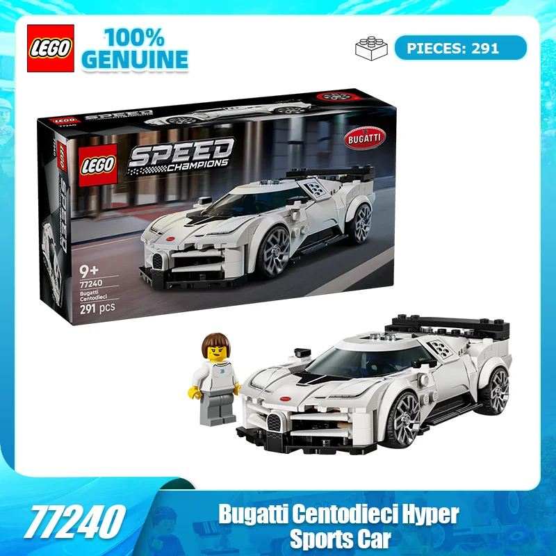 

Строительные блоки Lego 77240, суперкар Bugatti Centodieci, гоночная модель, набор строительных блоков, детские игрушки, Рождественский подарок