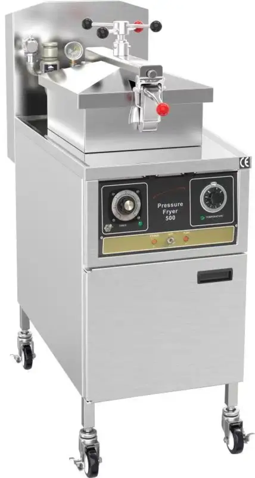 Commercial Stainless Steel Gas Chicken-row Frying Chips Fryer Chicken Deep Fryer Machine