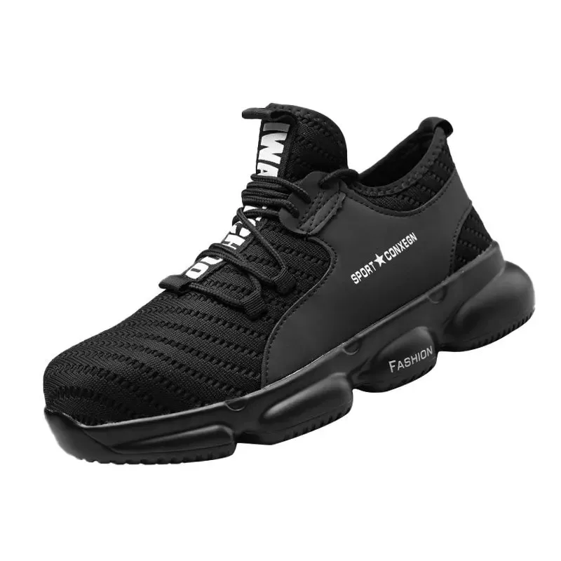 

Anti Penetration Safety Shoes Comfortable Breathable Work Security Boots Light Weight Steel Toe Cap Protective Sneakers For Men