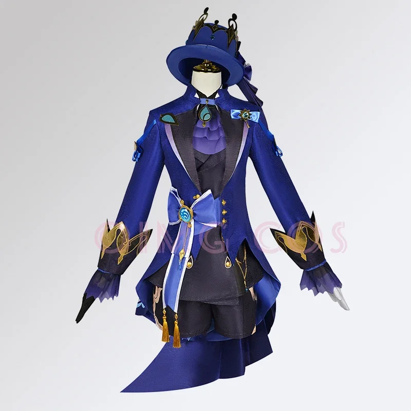 Furina Focalors تأثيري جينشين زي تأثير كرنفال موحدة أنيمي هالوين ملابس تنكرية للحفلات لعبة النساء