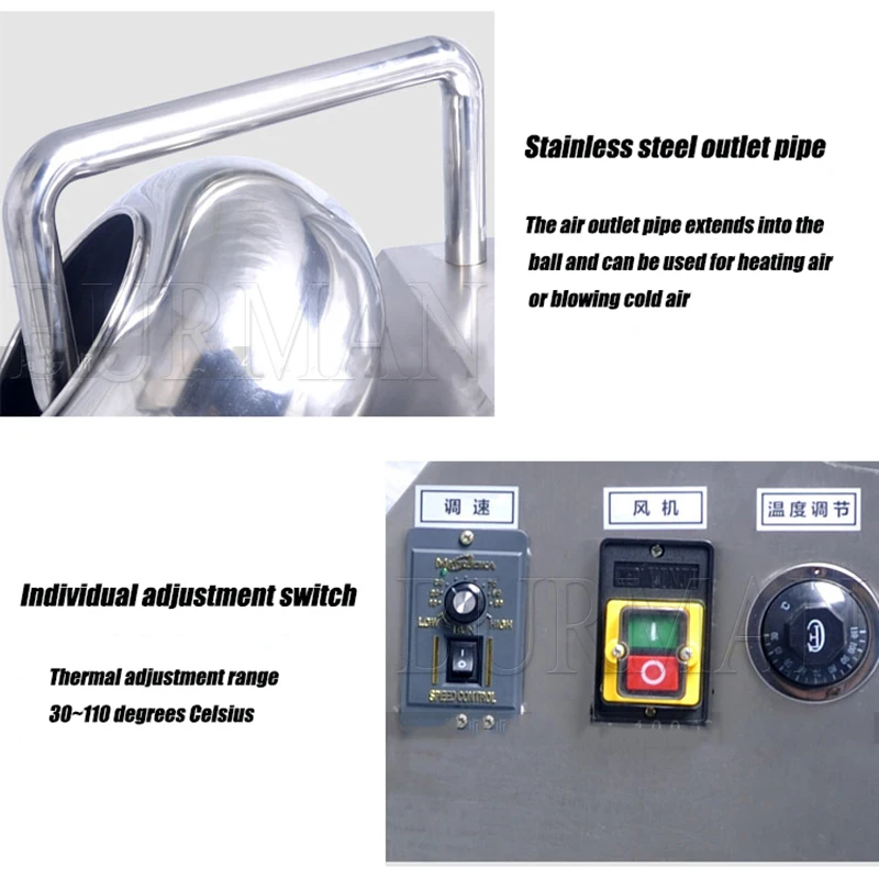 Electric Commercial Automatic Sugar Coating Machine Gummy Bear Candy Peanut