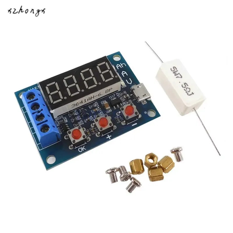 1.2v 12v 18650 ZB2L3 Li-ion Lithium Battery Capacity Tester + Resistance Lead-acid Battery Capacity Meter Discharge Tester