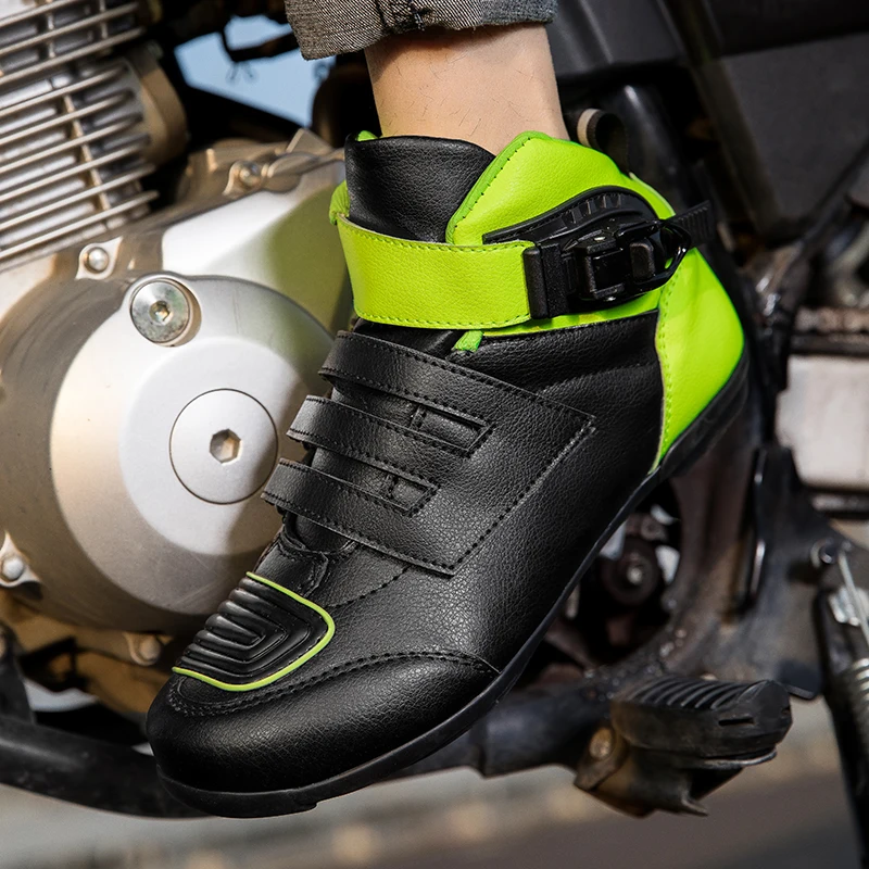 

Motorcycle protective riding boots outdoor high top off-road men four season anti slip breathable travel equipment cycling boots