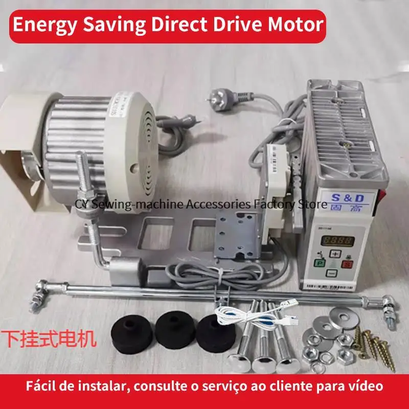 Energy Saving Direct Drive Motor Control Box Pedal Ac Servo Save Power Brushless Motor 220v 450w for Lockstitch Overlock Machine