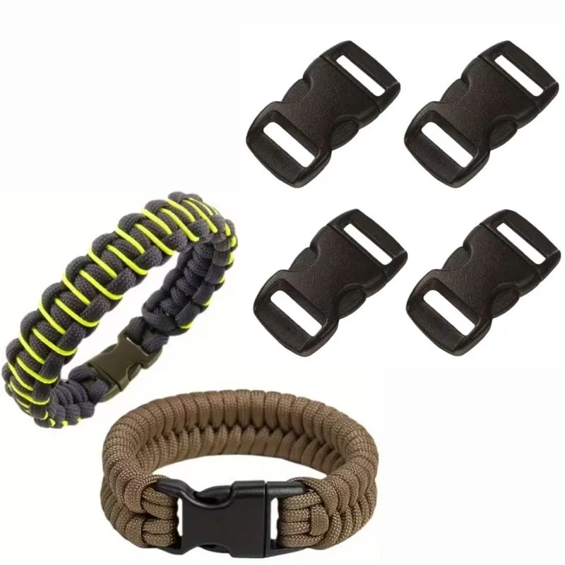 

30PCS Black Arc Plastic Quick-Release Buckles Easy Install/Release for Bracelet/Lanyard/Dog Collar DIY/Pet Accessories