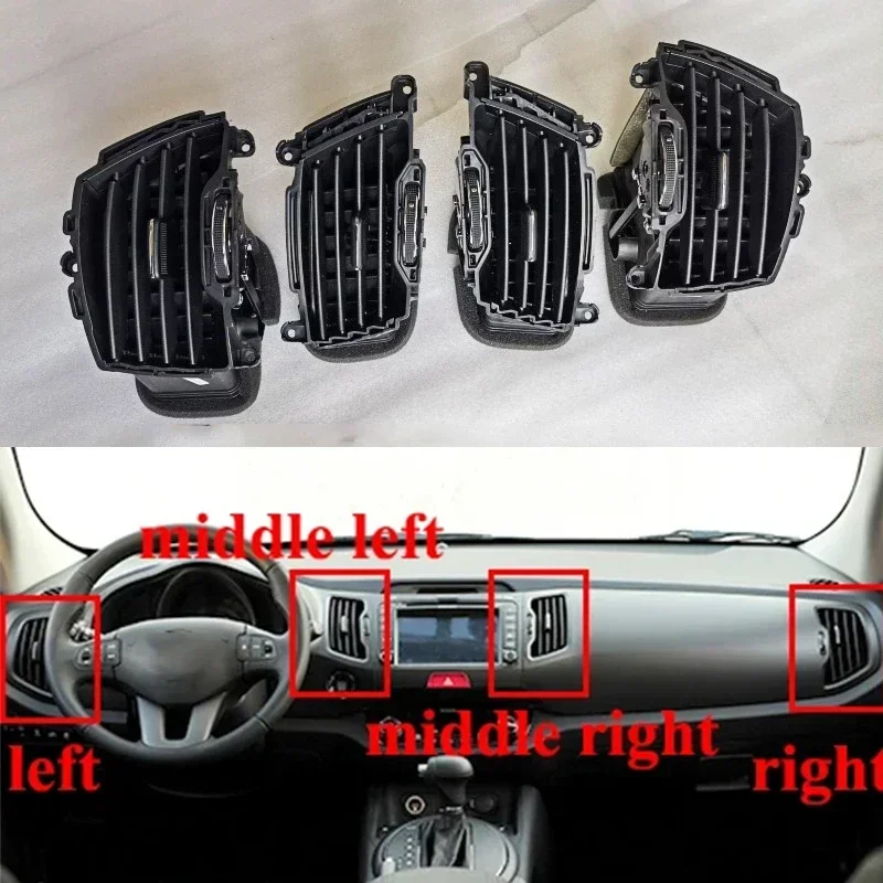 

Auto Front Dashboard Center Air Conditioning Outlet Vent for Kia Sportage R 2010 2011 2012 2013 2014 2015 2016 2017