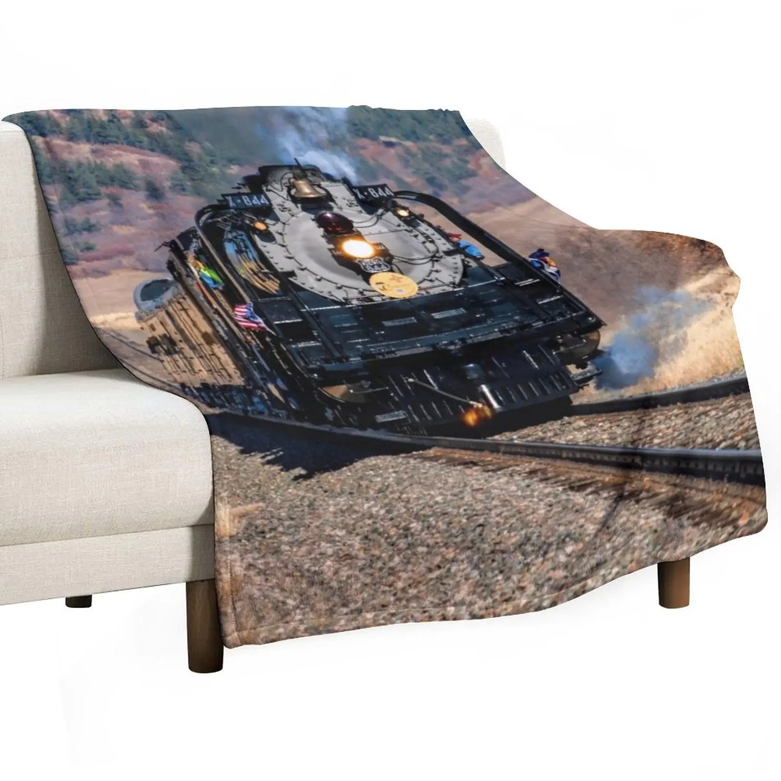 

Union Pacific 844 Throw Blanket Thins Fashion Sofas Plaid on the sofa Sleeping Bag Blankets