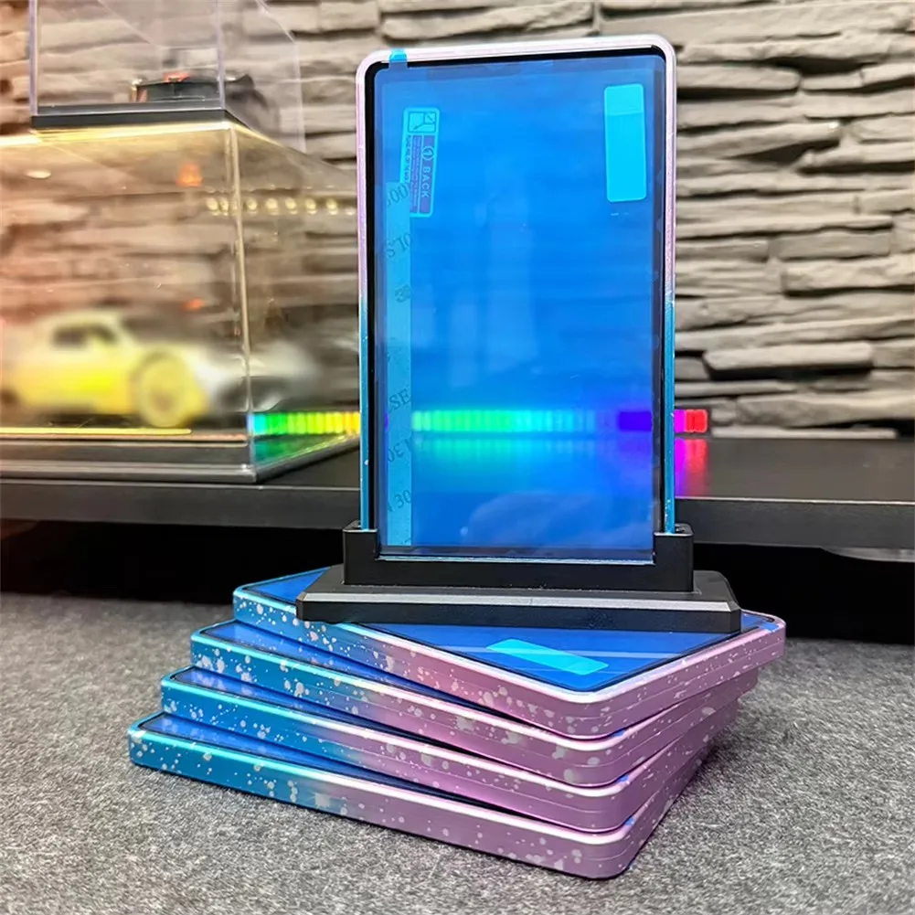 alloy35pt for psa rating cardcasemagneti caluminum gradient floating flower, used for collecting and storing game star cards