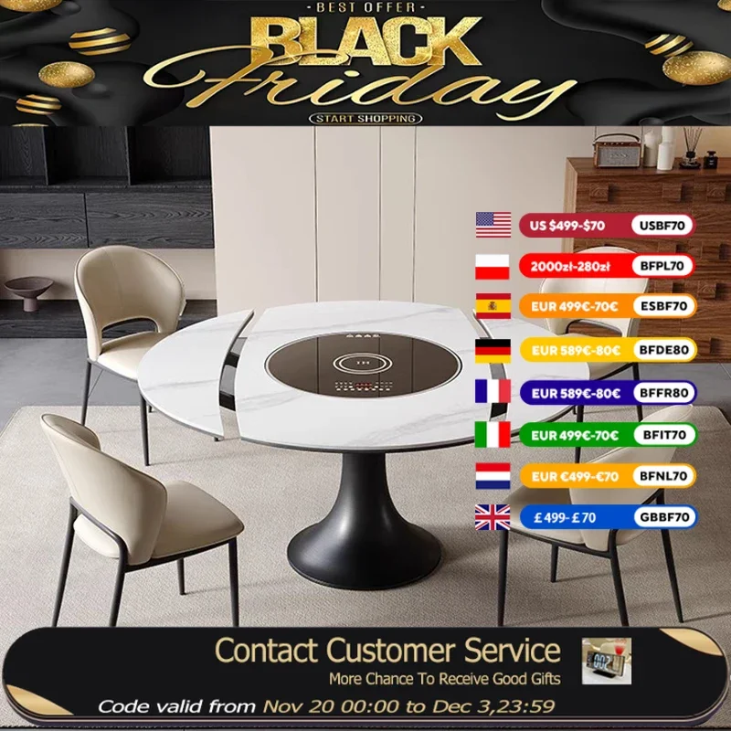 

Дизайнерские обеденные столы в скандинавском стиле, круглые кухонные обеденные столы для итальянской вечеринки, роскошная мебель для завтрака Tavolo Di Pranzo