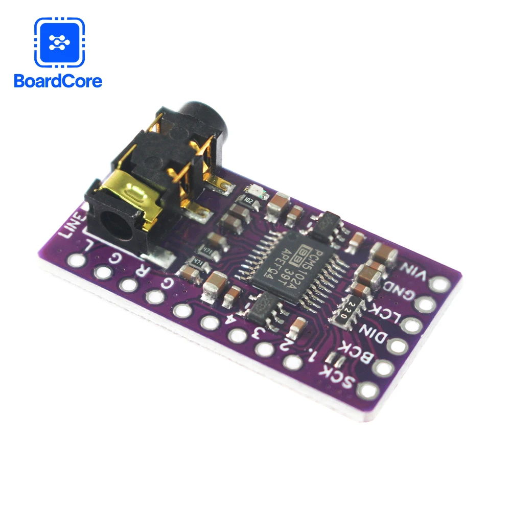 PCM5102 Audio DAC Decoder Module I2S/IIS Interface Digital Audio Player Module Board for Raspberry Pi Stereo System DIY