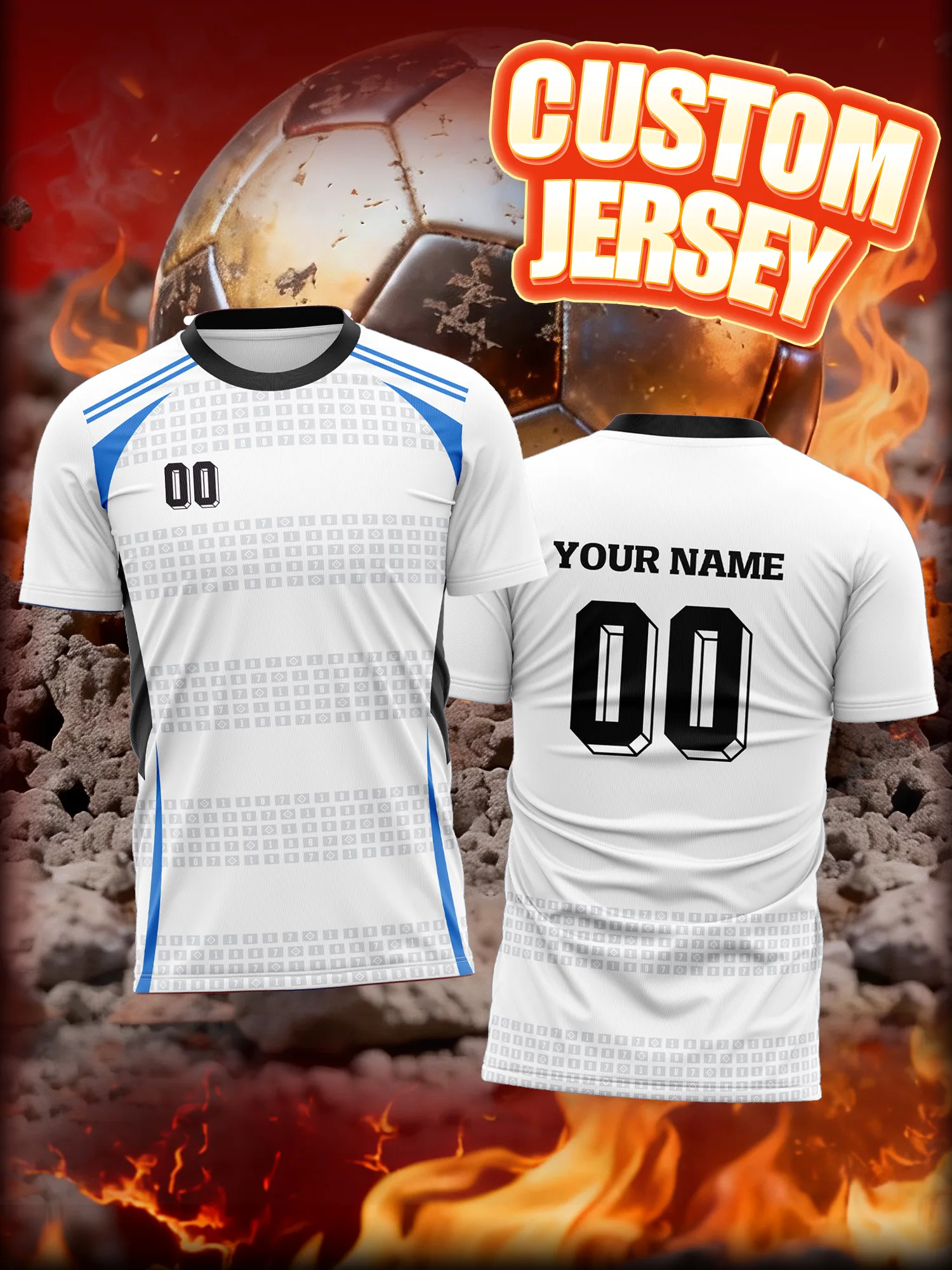 

Футбольная форма с индивидуальным дизайном (фото, имя, номер) для командных мероприятий и групповых выступлений, комплект для совместного использования