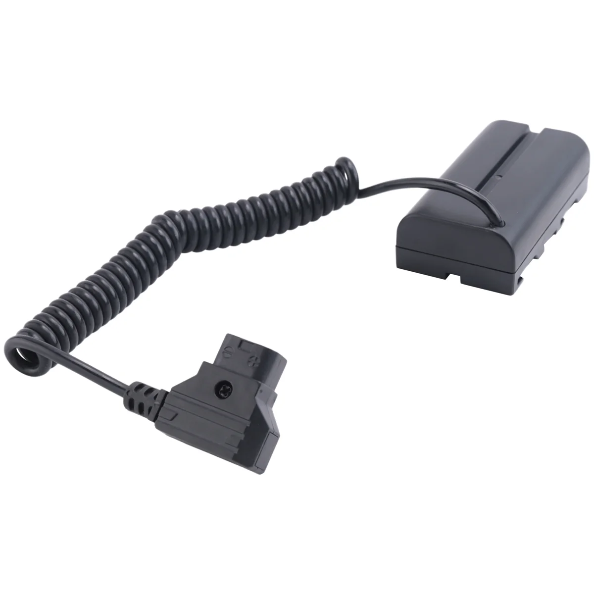 Cable ficticio de batería bobinado D-Tap a L-Series F550 para monitor de cámara/S Shinobi Small HD/