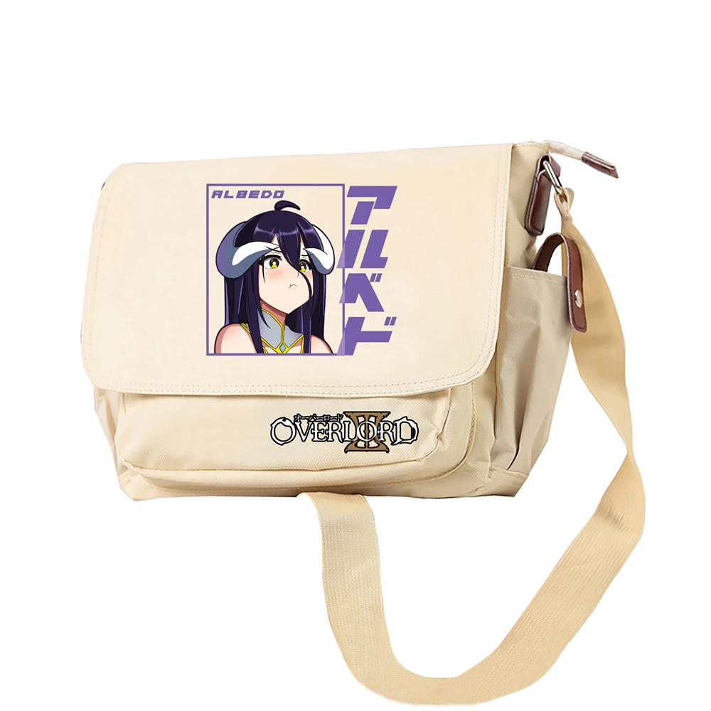 Overlord Anime School Bags Cartoon Bookbag Women Light Travel Bags Girls Kawaii Crossbody Bags Cute Small Laptop Daypack