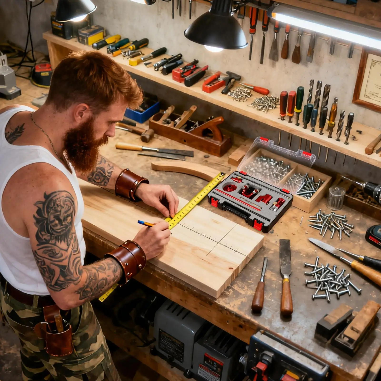 

Набор линеек для деревообработки, многофункциональный набор линеек для рукоделия, деревообработки, разметки, набор линеек для ремонта строительного шкафа