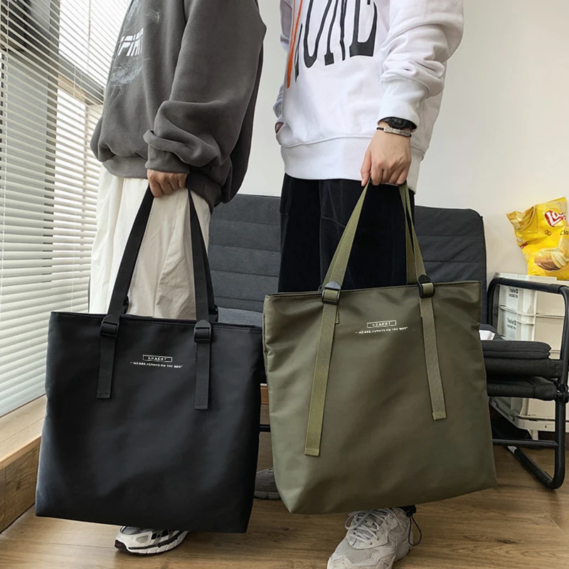 Tote Bag Nylon Waterproof fashion Korean Hip hop street bag Shoulder Bag Large Capacity Sling Bag Crossbody Bag for women