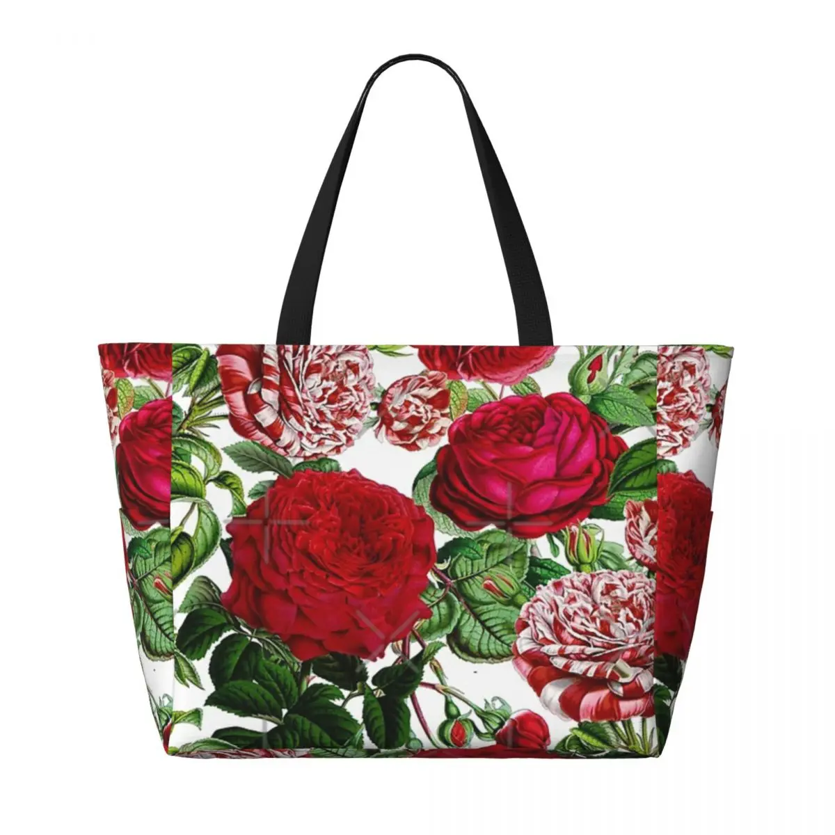 Summer Roses Botanical Garden Beach Travel Bag, Tote Bag Retro pratici regali regalo di compleanno modello Multi-stile