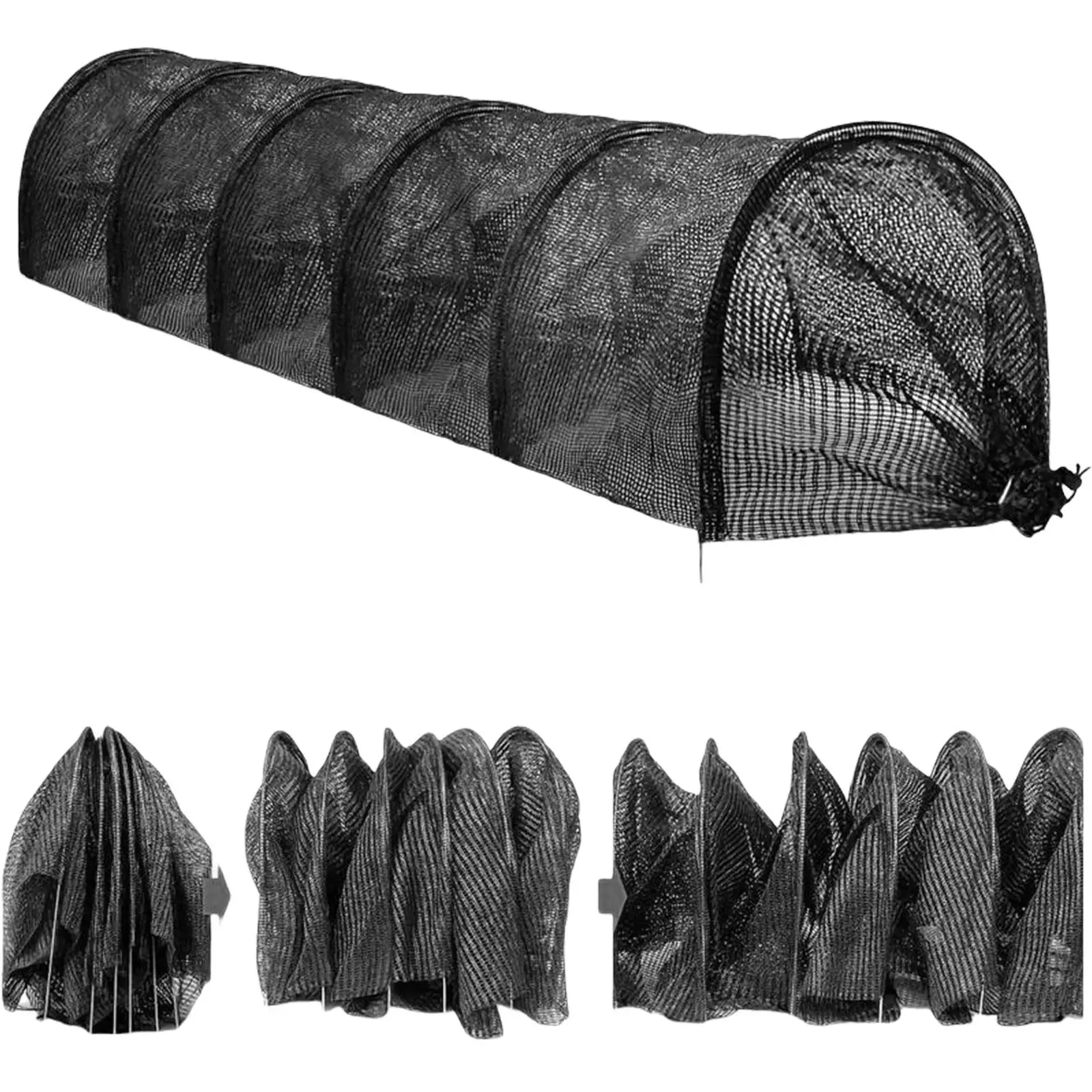 

2 in 1 Portable Greenhouse Multifunctional Heavy Duty Movable Easy Use Garden Tunnel Shade Net Cover for Vegetables Yard Balcony