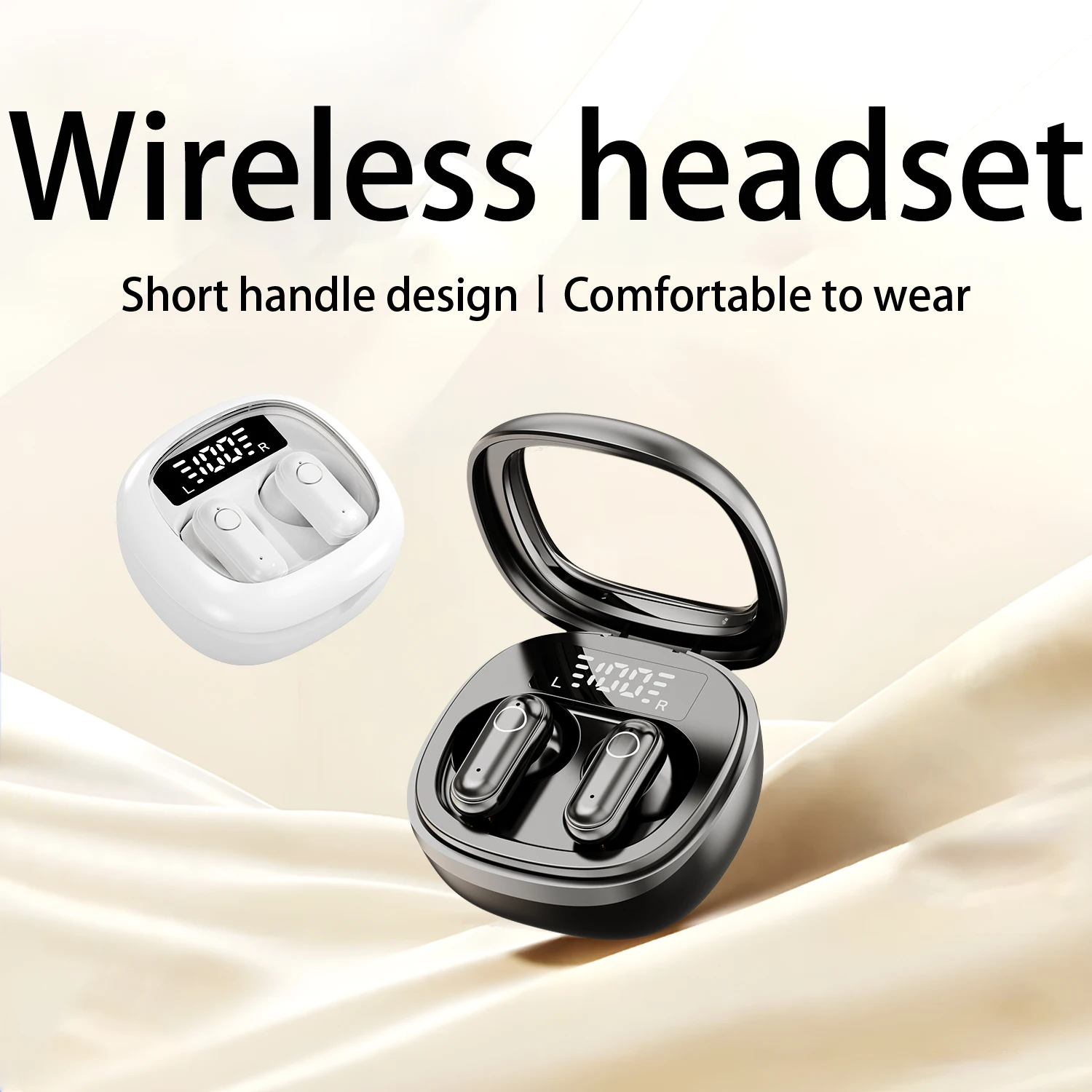 

Mini Invisible Headphones TWS Bluetooth 5.3 Earphones Wireless Heasets HIFI Stereo Noise Reduction Earbuds For iphone Xiaomi