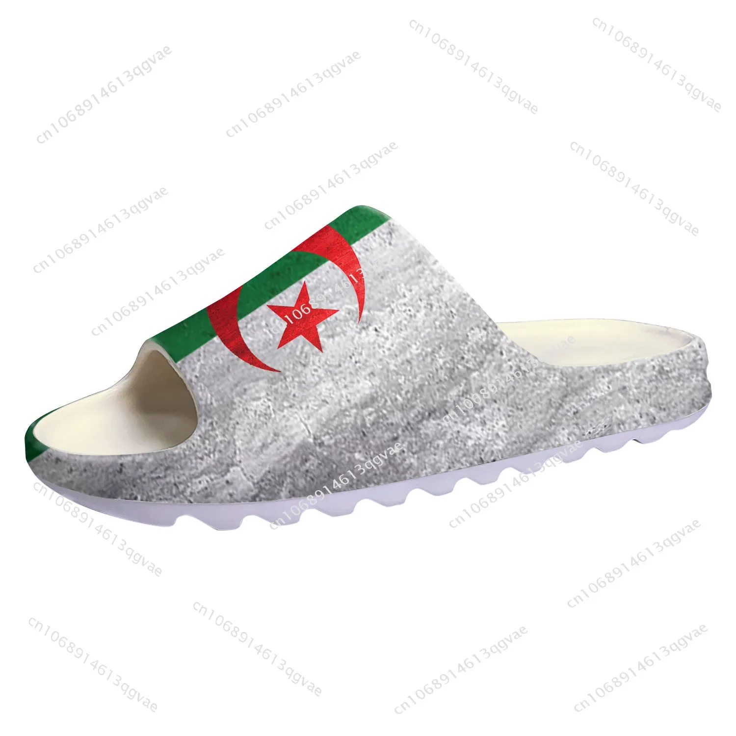 Algerian Flag Soft Sole Sllipers Home Clogs Step on Water Shoes Mens Womens Teenager Beach Algeria Customize on Shit Sandals