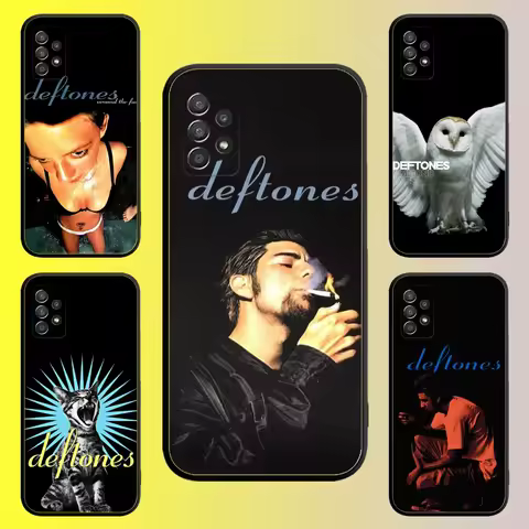 D-Deftones Metal Band Phone Case For Samsung Galaxy A13,A21s,A22,A31,A32,A52,A53,A71,A80,A91 Soft Black Shell