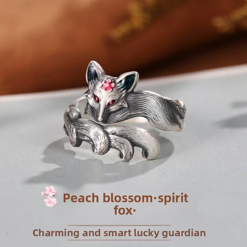 

Кольцо из чистого серебра 999 пробы, очаровательное маленькое кольцо в винтажном стиле, женское ювелирное украшение, уникальный дизайн, аксессуар для рук