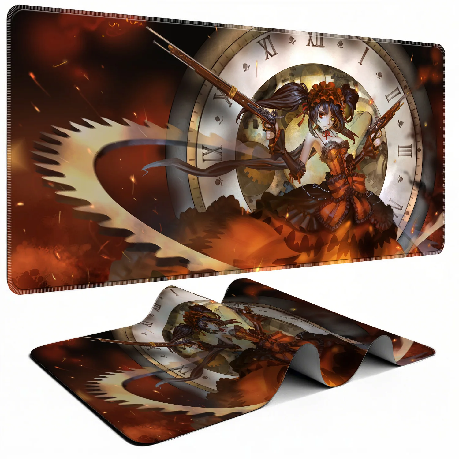 Anime Mouse Pad K-kurumi T-tokisaki Mousepad Large Gaming Mouse Pad LockEdge Thickened Computer Keyboard Table Desk Mat