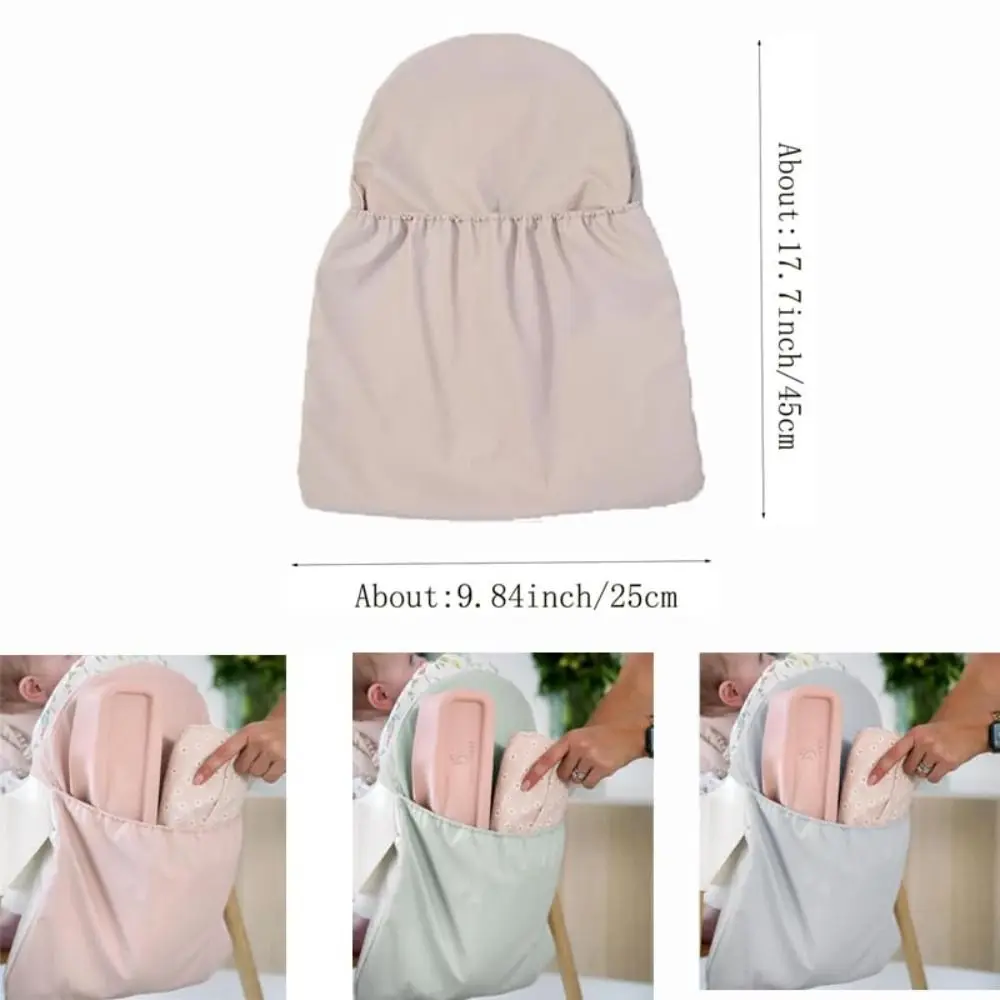 Portable Highchair Handy Pocket Pouch Organiser Bag PU High Foot Dining Chair Cover Baby Highchair Back Hanging Bag