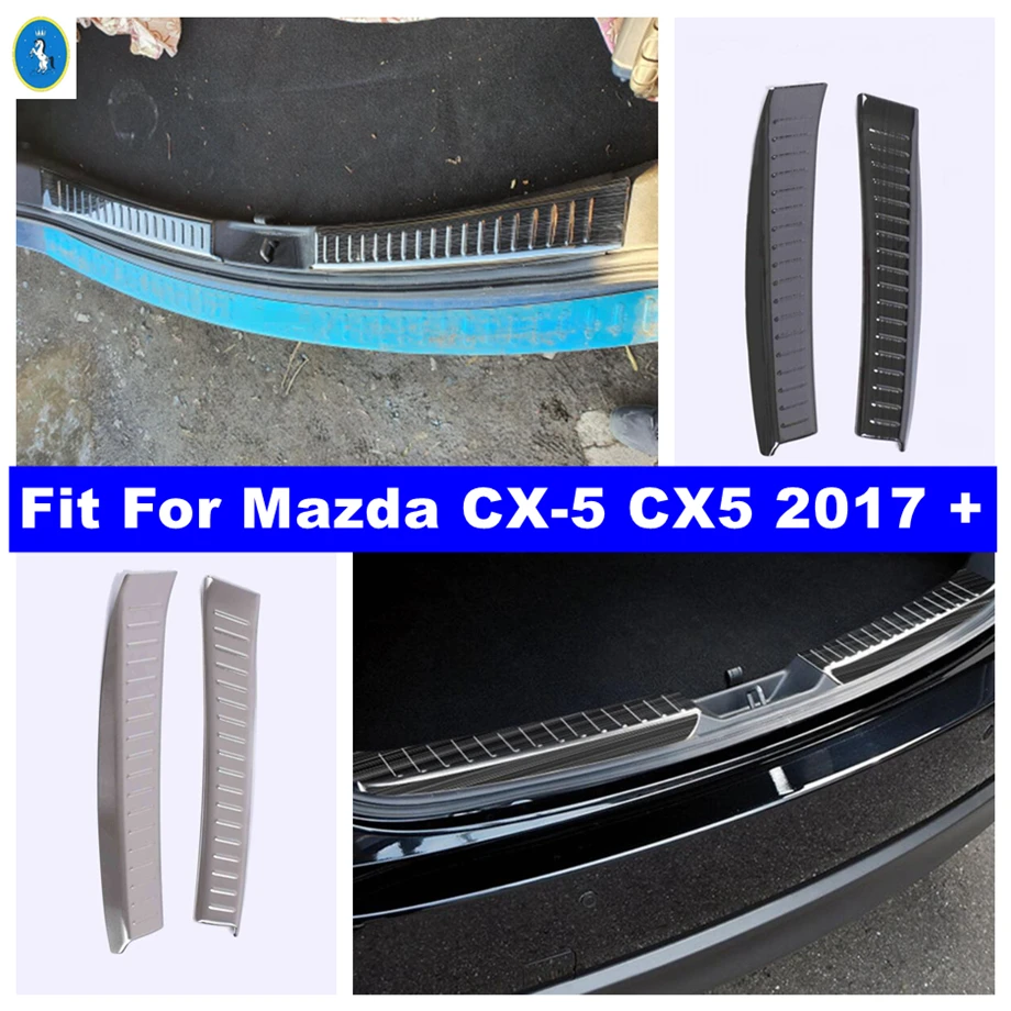 

Защитная панель для заднего бампера, подходит для Mazda CX-5 CX5 2017-2022, протектор порога задней двери, накладки на порог педали