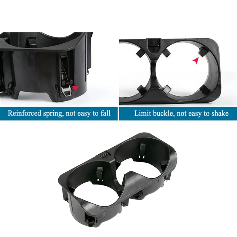 

XX-1 PCS Automotive Cup Holder Center Console Cup Holder Black ABS For S-Class W221 2009-2013 2216801991