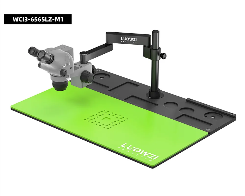 WCI3-7050LZ-M1 7-50X WCI3-6565LZ-M1 6.5-65X Binocular Microscope With Base Platform For Mobile Phone Motherboard Repair