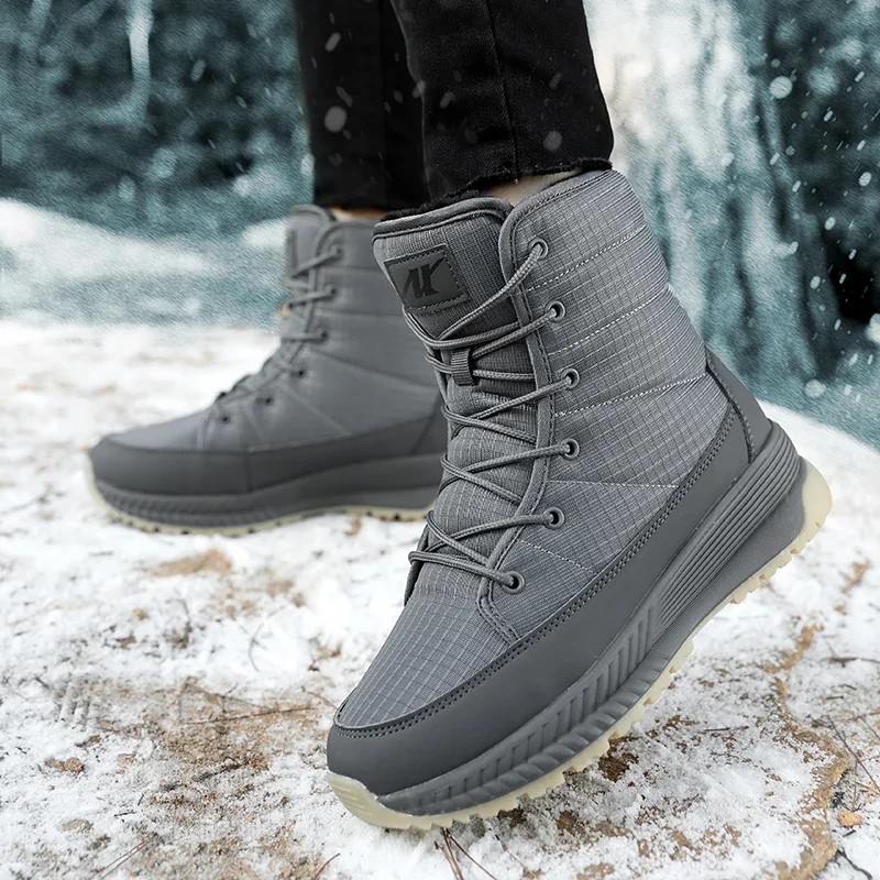 Women Boots Waterproof Winter Shoes Female Snow Boots Platform Keep Warm Ankle Boots with Thick Fur Heels Botas Mujer