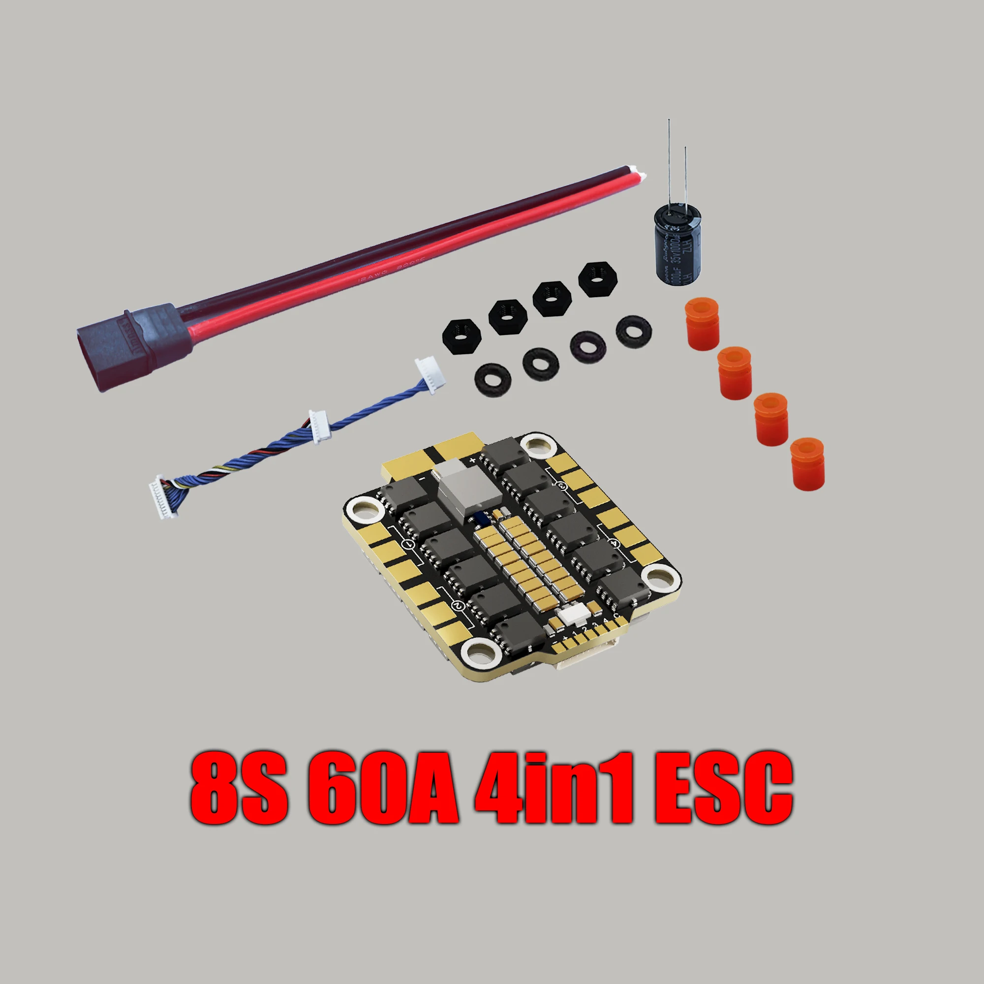 DAKE F435 V3/V4 FC ESC Stack 3-8S Lipo Flight Control BLS 55A/60A/70a 4 in 1 ESC 30x30  RC FPV Racing Drone