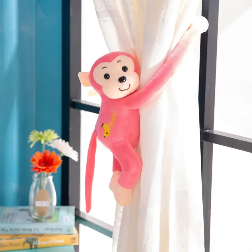 45cm Long arm monkey plush toy cute banana monkey hanging monkey curtain doll plush doll monkey