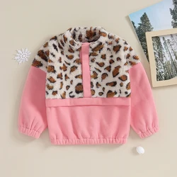 Toddler Baby Girl Boy Winter Outfit Clothes Zipper Fleece Coat Jacket Cardigan Fuzzy Thick Warm Sweater Top Shacket Outerwear