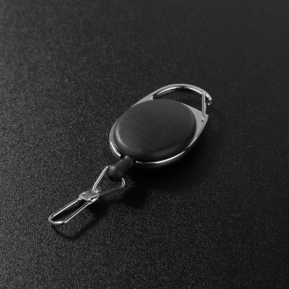 1-4pcs Retractable Key CHAIN ​​Reel Badge ผู้ถือ Fly Fishing Zinger Retractor พร้อม QUICK RELEASE ฤดูใบไม้ผลิคลิปอุปกรณ์ตกปลา