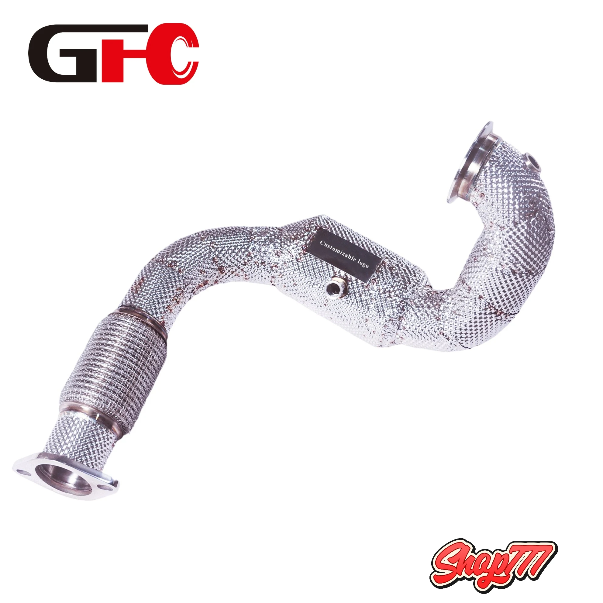 [GFC Personalized Customization] Stainless Steel 304 Downpipe with 200 Molybdenum Catalytic Converter for MG7 2.0T Front Pipe