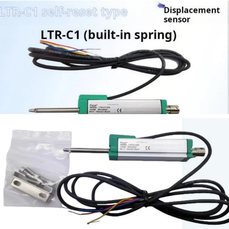 Linear variable differential transformer (LVDT) displacement sensor, spring-recovery type linear potentiometer, also known as LT