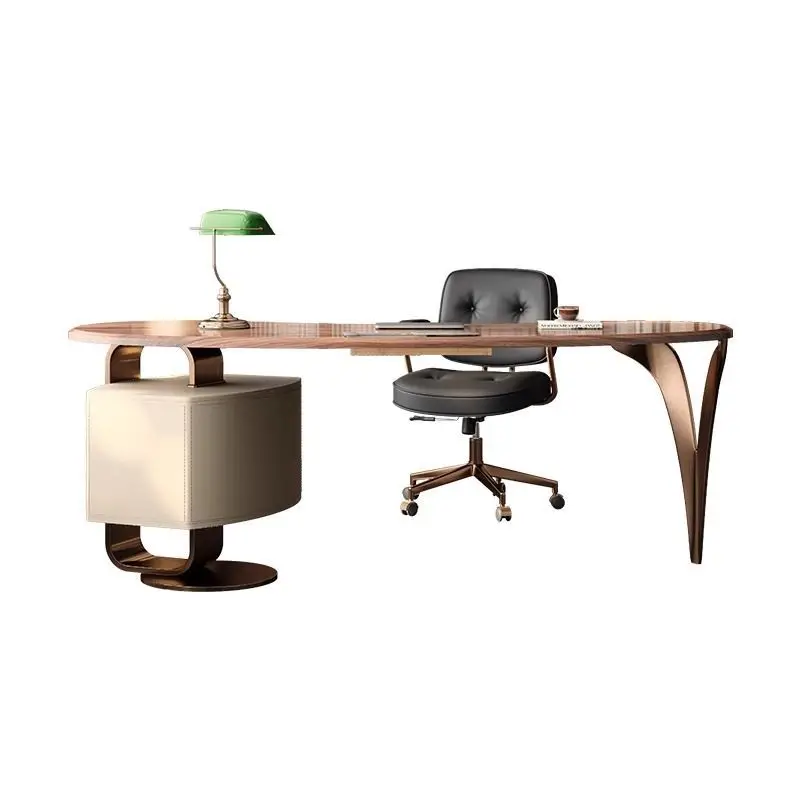 Lmm solid wood desk light luxury modern Chinese desk high-end study table