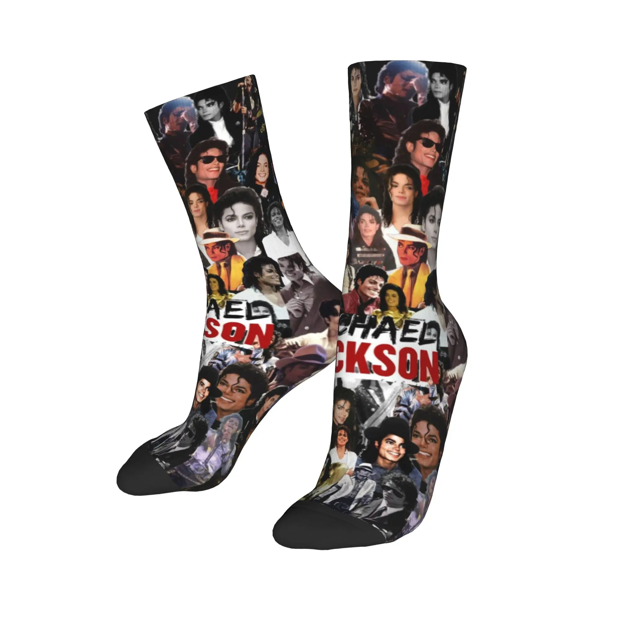 Men Women Michaels Jacksons The King of pop Socks Cute Casual  Socks Crazy Merchandise Middle Tube Socks Best Gift Idea
