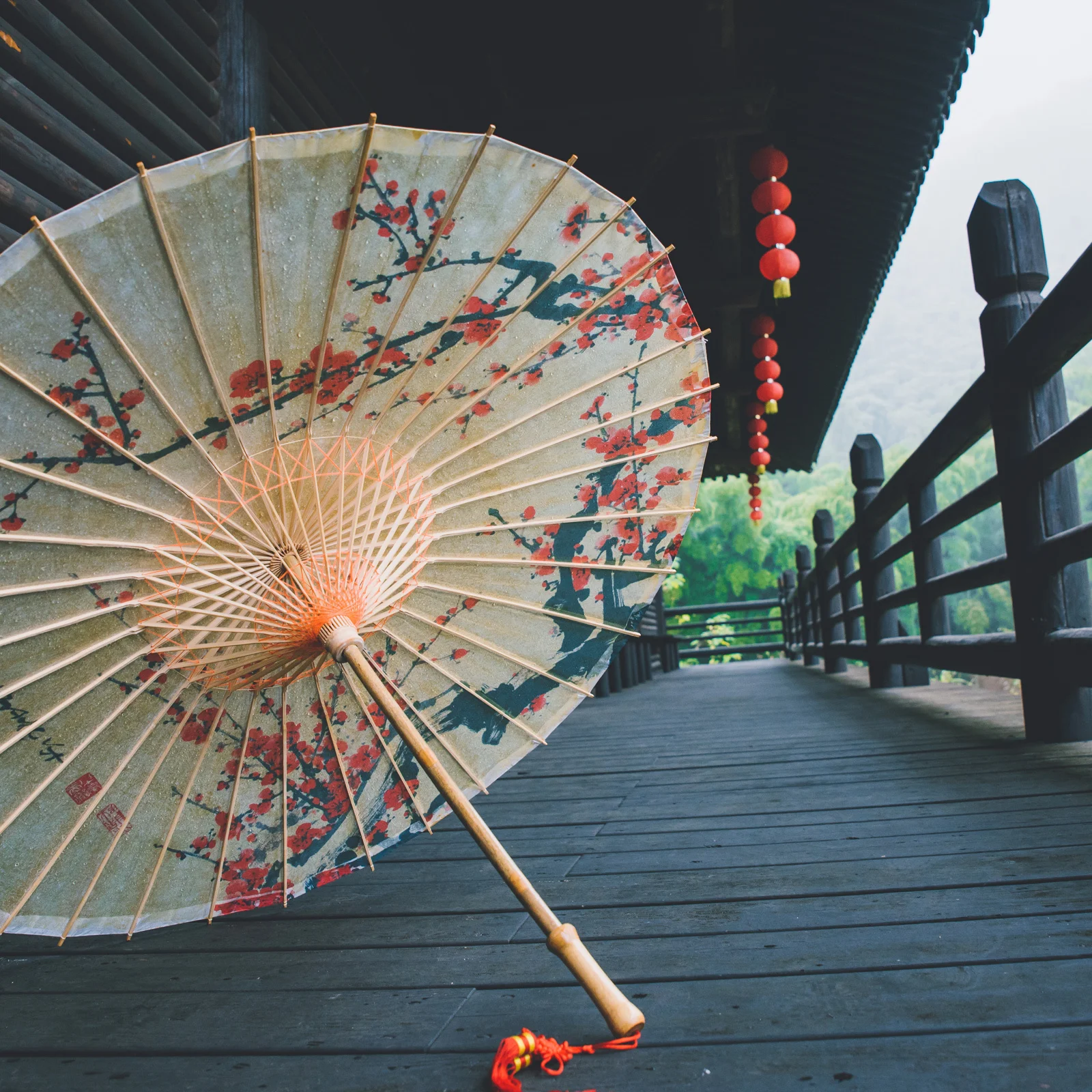 

82Cm Craft Umbrella Bones: Handmade Bamboo Diy Frame For Oil Parasol Wedding Party Holiday Photography Prop Decorative