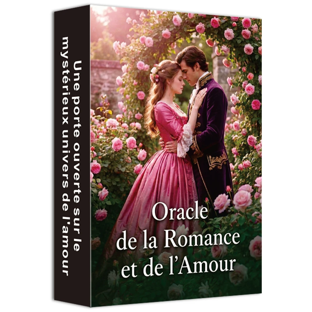 Cartas del oráculo francesas originales, tema de amor romántico, 50 cartas para guía de profecías, juegos de cartas, cartas del tarot, 12*8cm, 14+