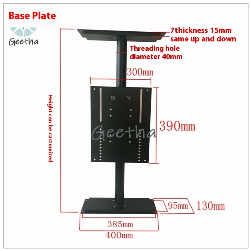 LCD TV Rotating Frame 360 Degrees Manual Rotation Partition Wall Tube Threading Without Winding Enhanced Version