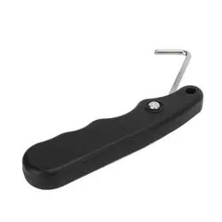 Tool Parts Folding Black Figure Roller with Extended Hook Skate Lace Tightener Ice Hockey With Extended Hook Ice Hockey Puller