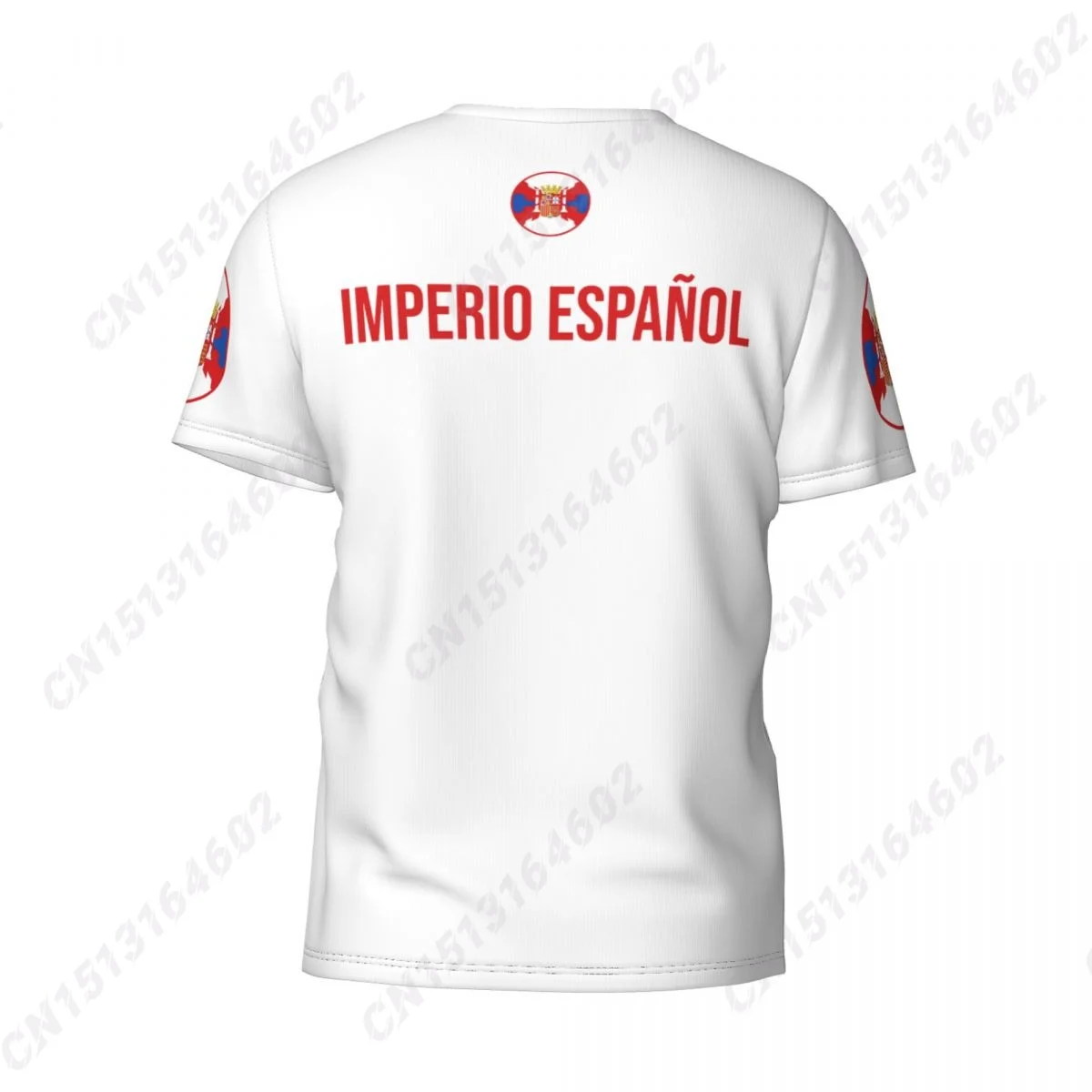 Spanish Empire Vintage Flag 3D Printed T Shirt Men Women Summer Short-sleeved Custom T-shirt For Running Bike Tennis Fitness