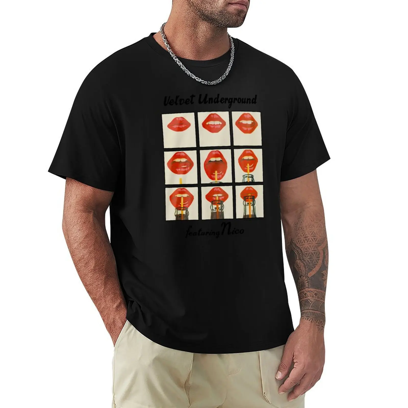 

The-Velvet-Underground-Featuring-Nico T-Shirt Anime t-shirt cotton man t-shirts Short sleeve tee men