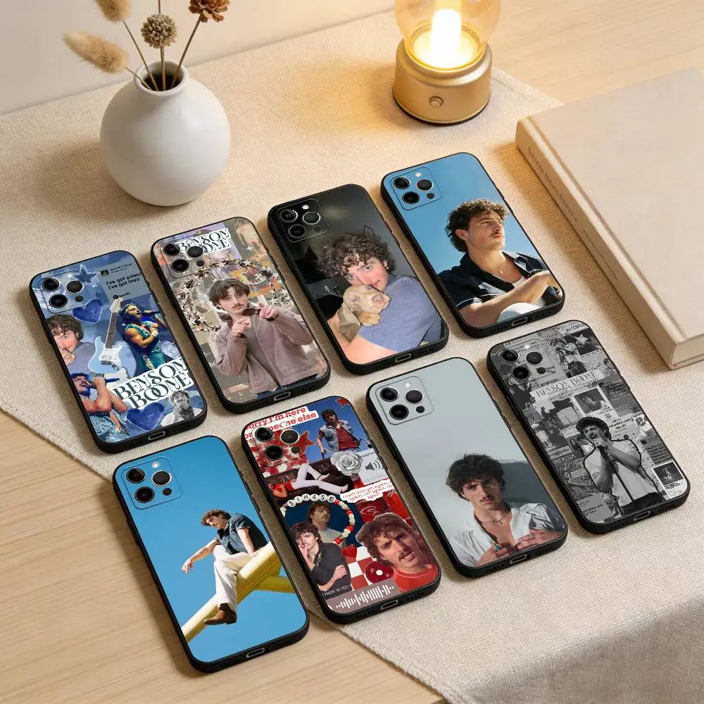 

B-Benson-American-Heart-Boone Phone Case For iPhone 17,16,15,14,13,12,11 Plus,Pro Max,XS,Soft Silicone Black Cover
