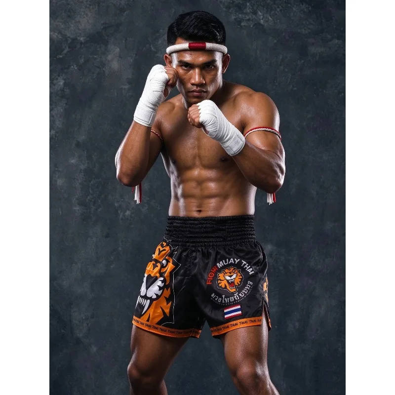 Men Kid Shorts Muay Thai, New Thai Boxing Shorts Women Men Martial Arts MMA Fight Wear Kickboxing