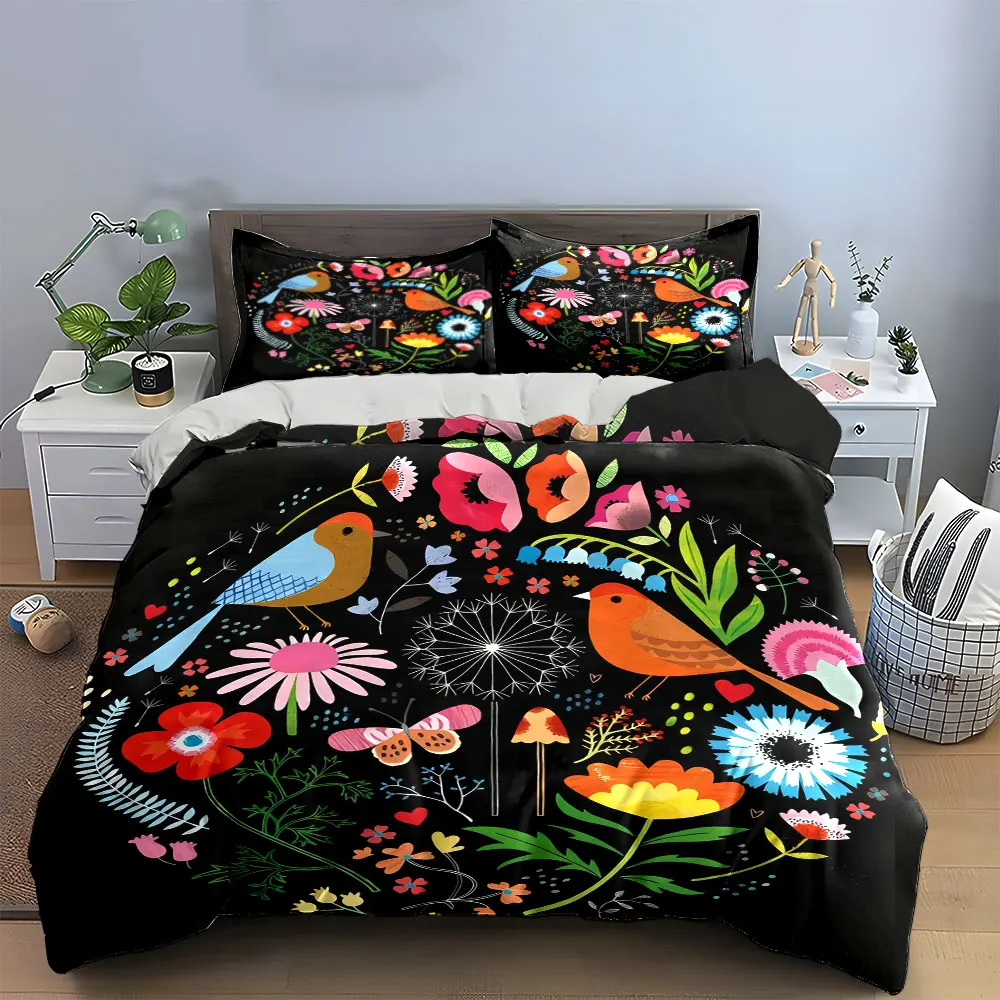 

Colorful Nature Artwork Set Soft Comfortable Duvet Cover Bedding Set Included 1*Duvet Cover & 2*Pillowcases, gift