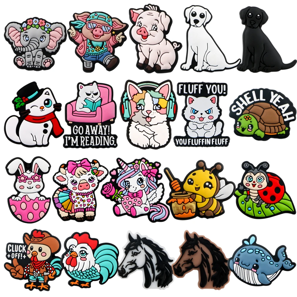 Kovict 5~20Pcs New Animals Silicone Focal Beads Animal Theme For Jewelry Making DIY Necklace Bracelet Pen Keychain Accessories