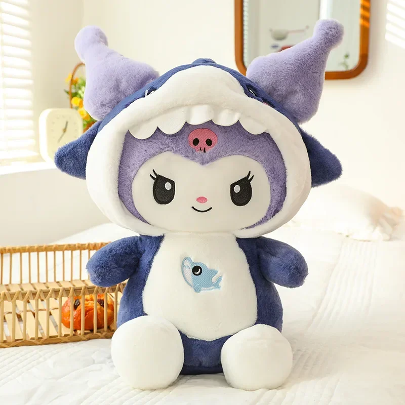 Sanrio-juguetes de peluche de Hello Kitty Kuromi Melody, peluquero, almohada suave, muñecas de peluche, regalo de cumpleaños, regalo de San Valentín